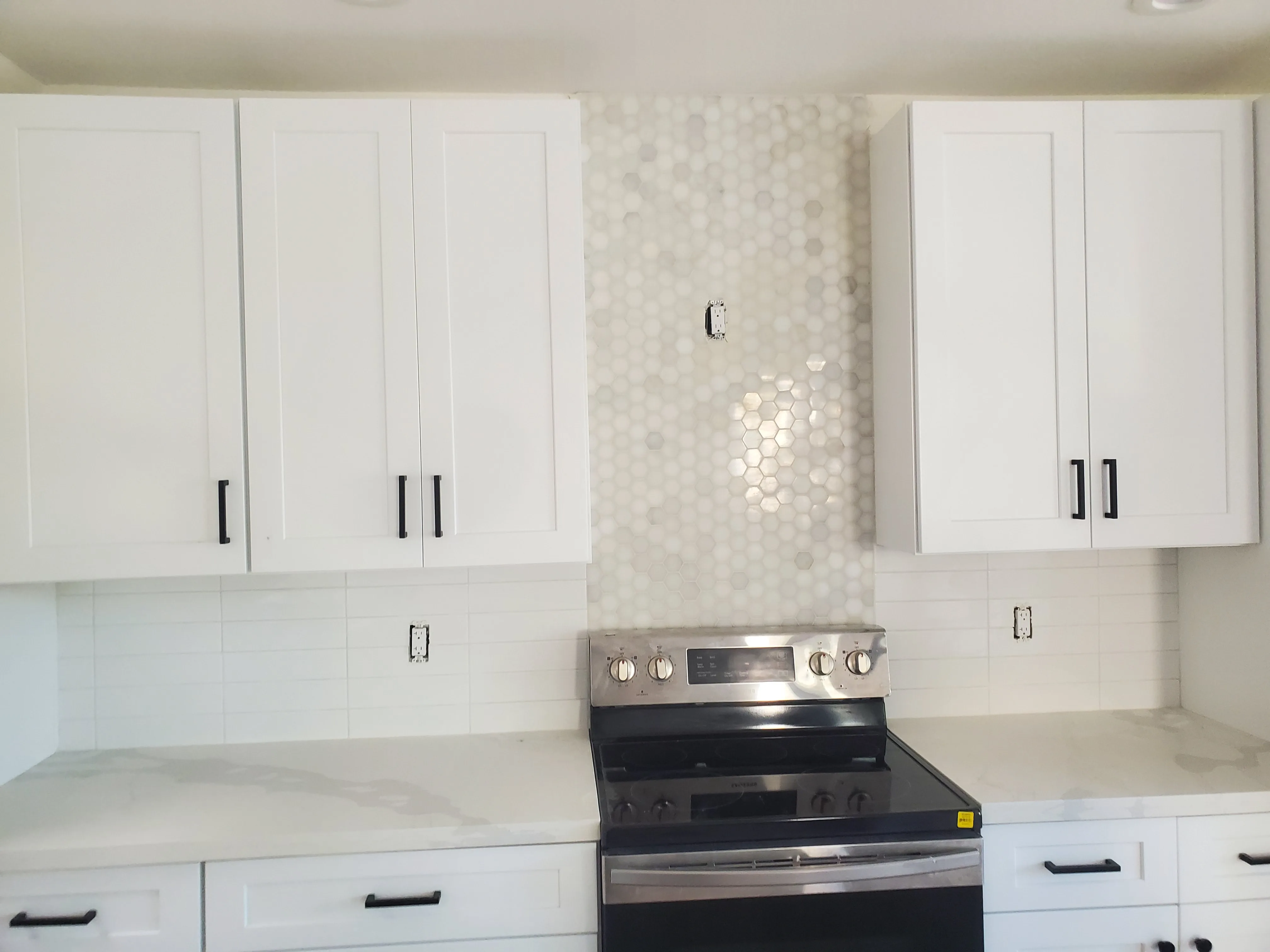 Subway Tile Backsplash with Décor