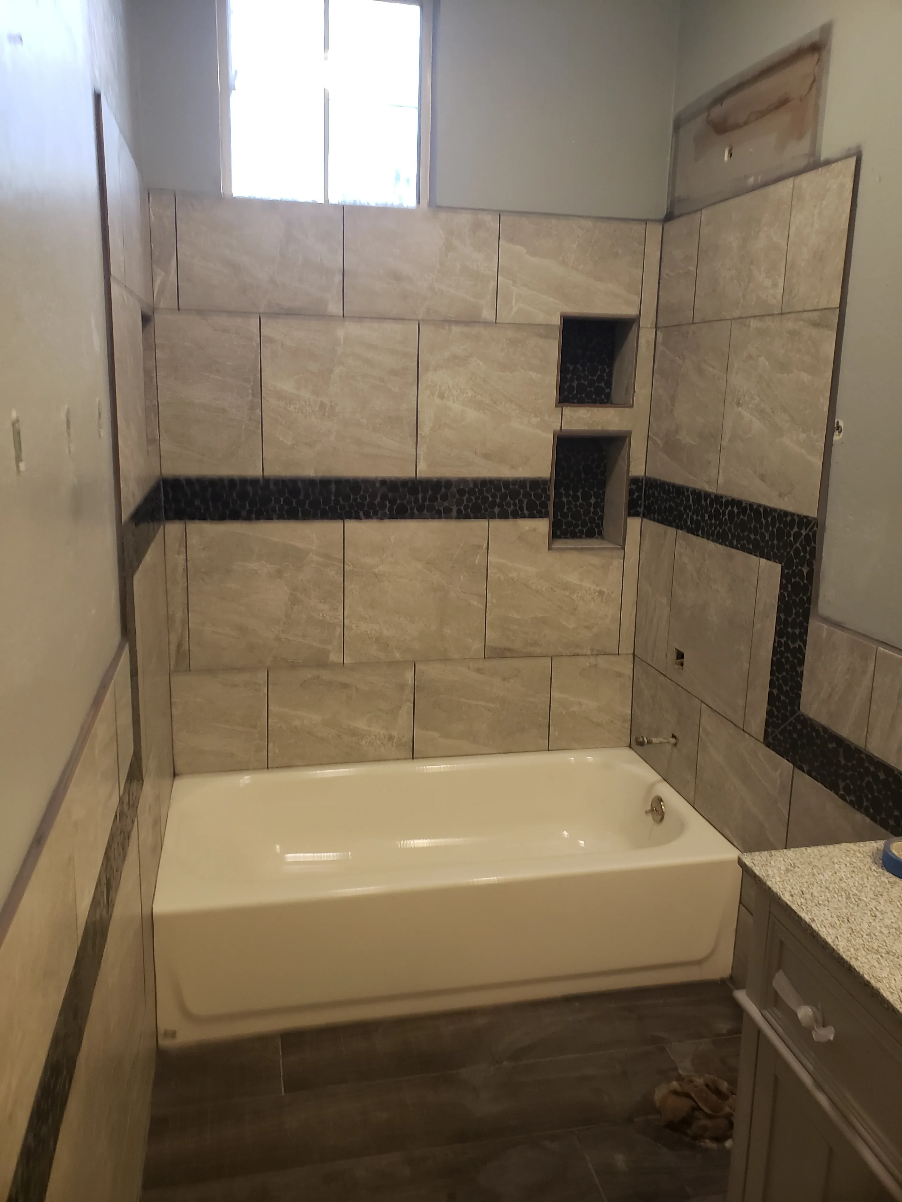 Large Porcelain Tile Shower