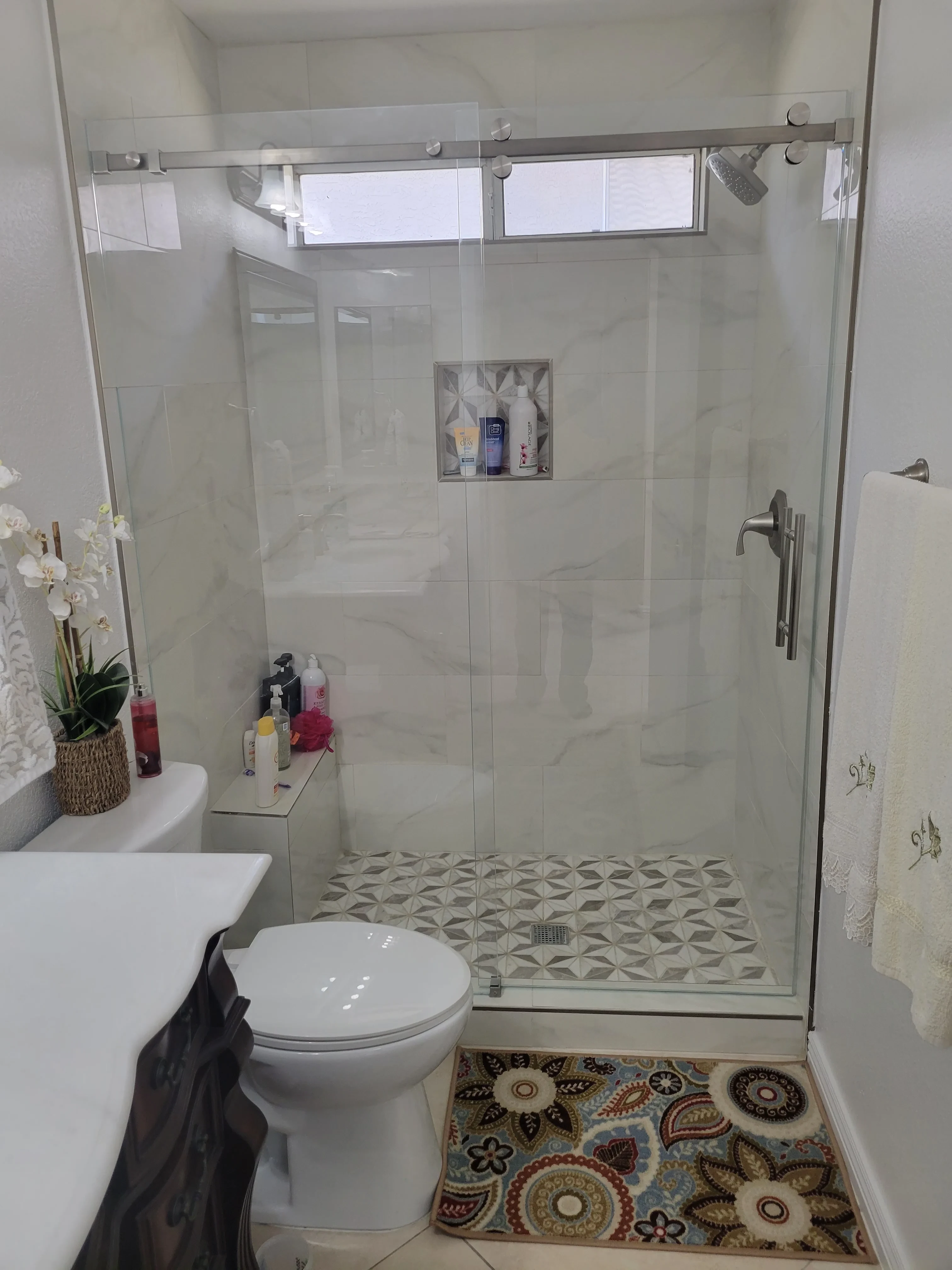 Porcelain Tile Shower