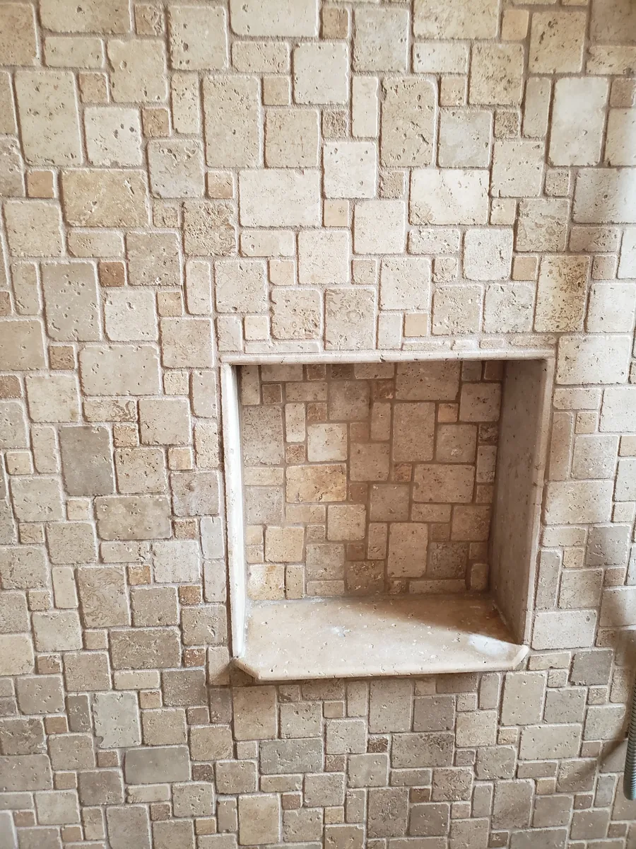 Stone-Look Shower Stone-Look Tile Shower Fountain Hills AZ | Albaner Tile and Stone